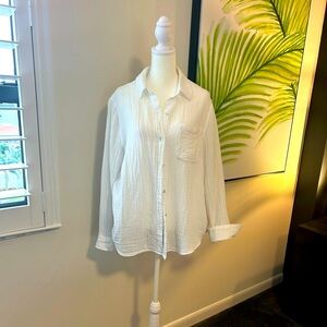 Rails White Button-Down Shirt